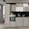 Cucina noce moderna lineare Cuccina 330 cm noceartico Artigianale