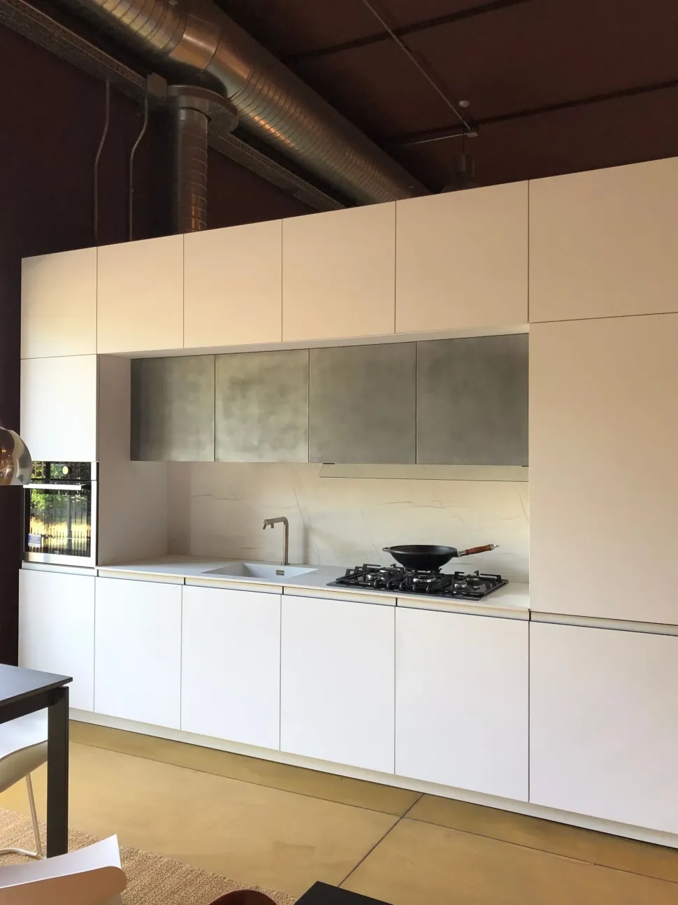 Cucina Nova cucina design lineare bianca in laccato opaco Smart