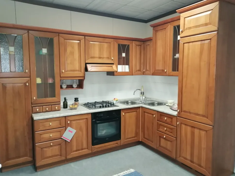 Cucina Orchidea ad angolo Antares con uno sconto imperdibile