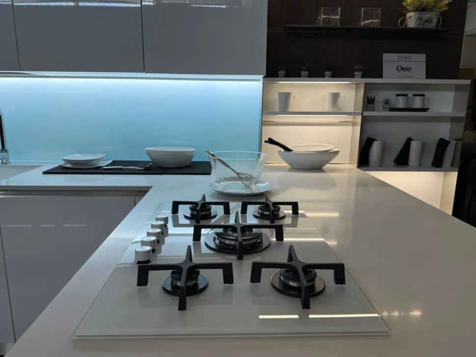 Cucina Oyster con penisola Veneta cucine con un ribasso imperdibile