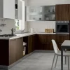 CUCINA Primacucine Domino noce carruba e bianco matt PREZZO OUTLET