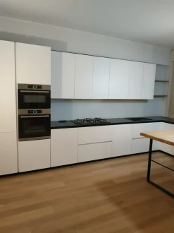 Cucina Primopiano cucine moderna con penisola bianca in laccato opaco Primopiano