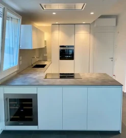 Cucina Primopiano cucine moderna ad angolo bianca in laccata opaco Ingrosso cucine moderne icm77