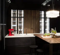 Cucina Primopiano cucine design ad isola grigio in laccato opaco Ingrosso cucine moderne icm62