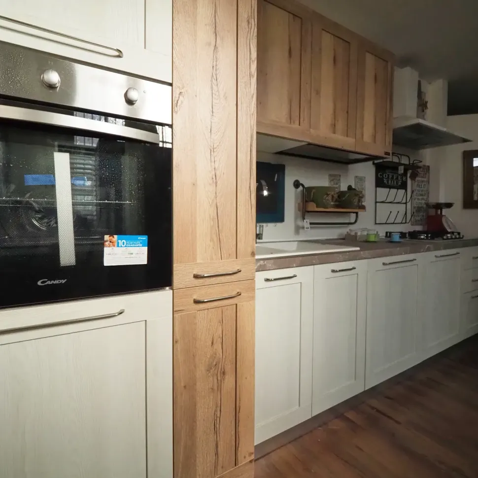 Cucina provenzale lineare Cucina shabby white Nuovi mondi collection a prezzo ribassato