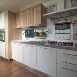 Cucina provenzale lineare Cucina shabby white Nuovi mondi collection a prezzo ribassato