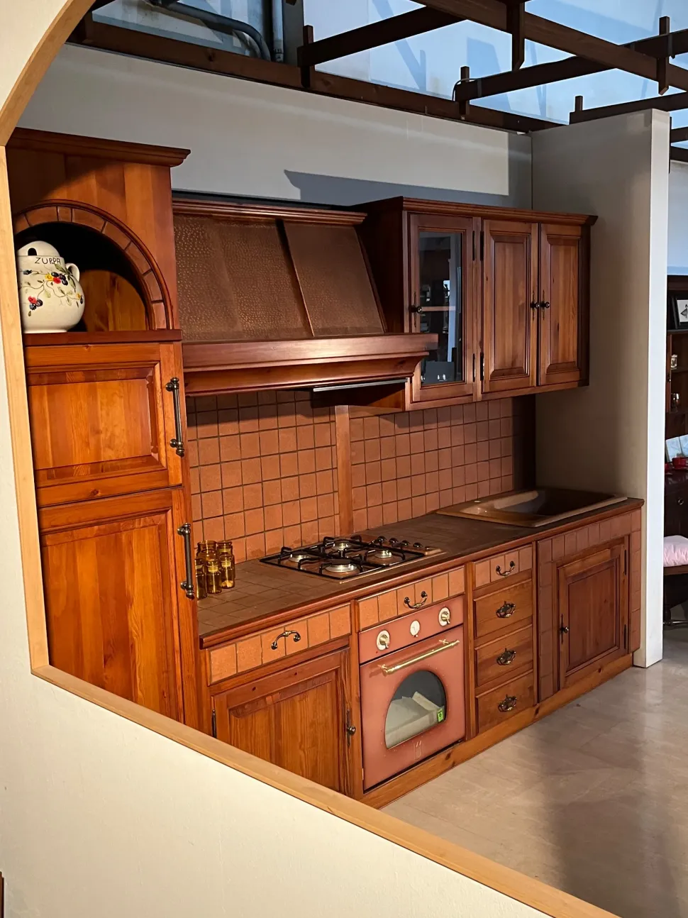 Cucina Romantica lineare Artigianale con uno sconto imperdibile