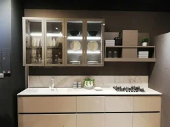 Cucina Round neck moderna tortora Lube cucine ad angolo scontata 53%