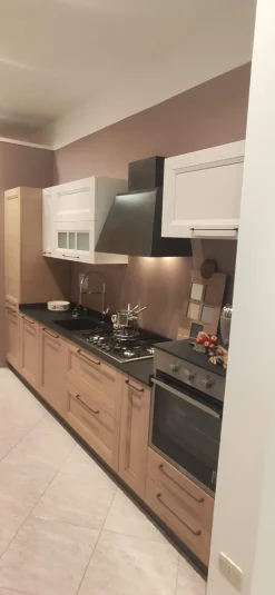 Cucina rovere chiaro classica lineare Gea Evo cucine in offerta