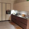Cucina rovere chiaro design ad angolo Sohoo anta vassoio Doimo cucine