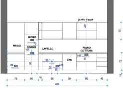Cucina rovere chiaro design lineare Sp 22 Astra in Offerta Outlet