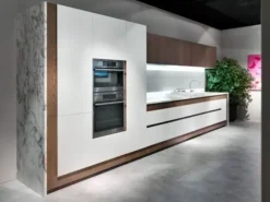 Cucina rovere chiaro design lineare Opera Tisettanta