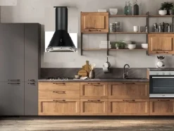 Cucina rovere chiaro industriale lineare Collezione esclusiva cucina river indsutrial moderna a soli 5990€