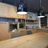 Cucina rovere chiaro moderna con penisola Artigianale Comp 3 telaio rovere a soli 9200 Euro
