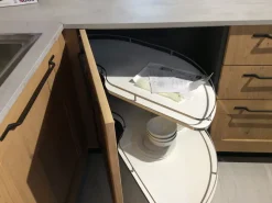 Cucina rovere chiaro moderna con penisola Artigianale Comp 3 telaio rovere a soli 9200 Euro