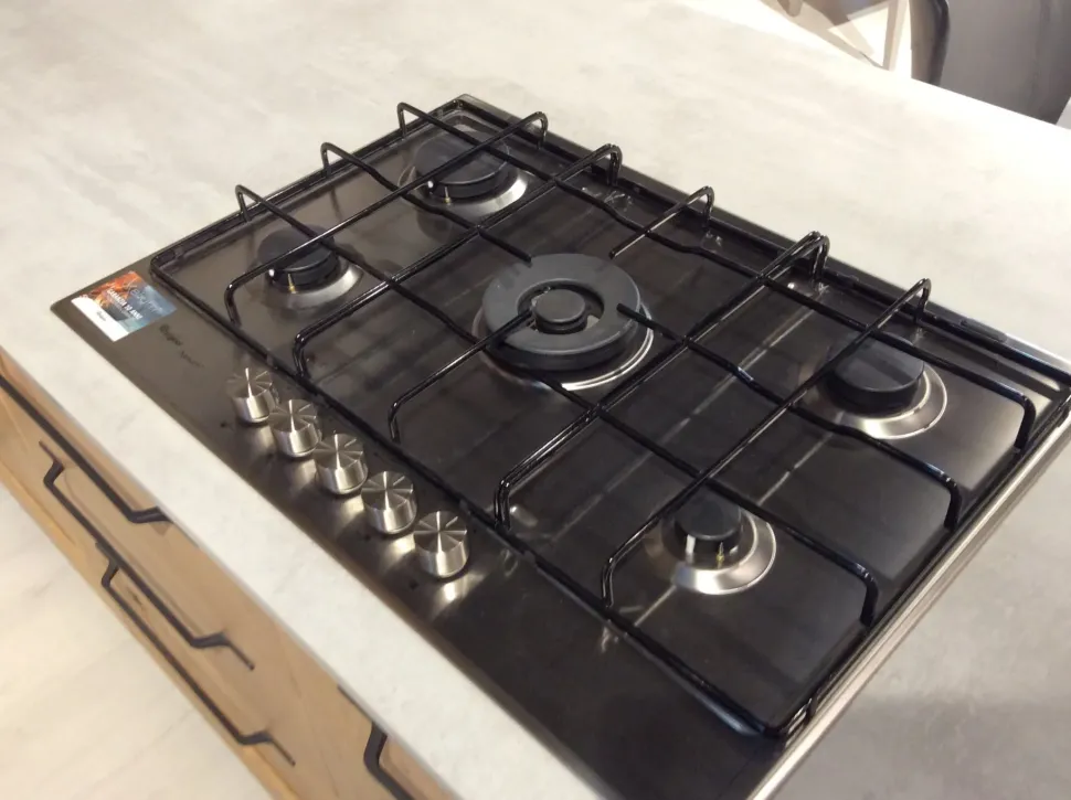 Cucina rovere chiaro moderna con penisola Artigianale Comp 3 telaio rovere a soli 9200 Euro