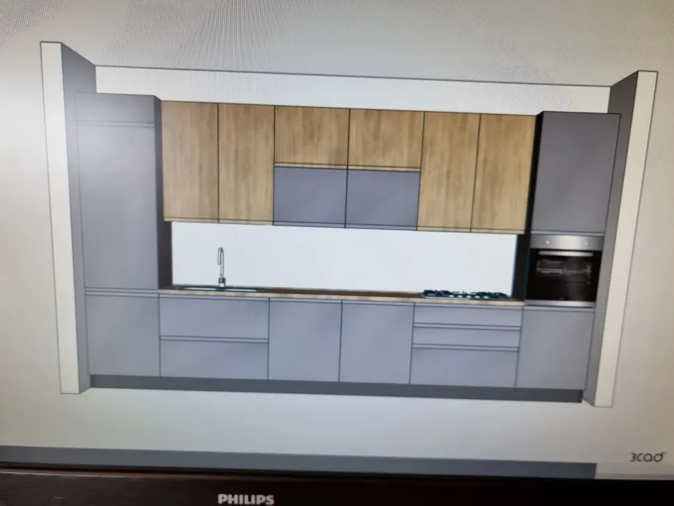 Cucina rovere chiaro moderna lineare Net cucine New kelly a soli 4600 Euro