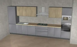 Cucina rovere chiaro moderna lineare Net cucine New kelly a soli 4600 Euro