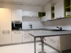 Cucina rovere chiaro moderna ad angolo Gaia Mobilturi