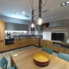 Cucina rovere chiaro moderna ad angolo Sax Scavolini