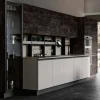 Cucina rovere moro moderna lineare Teia Imab