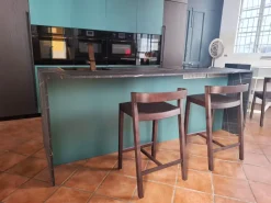 Cucina rovere moro moderna con isola Armony Cucina con isola riga a soli 12000 Euro