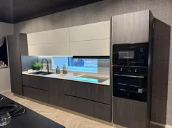 Cucina rovere moro moderna lineare Young Stosa in offerta