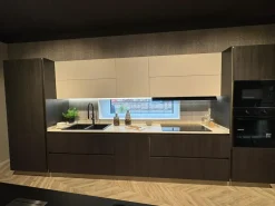 Cucina rovere moro moderna lineare Young Stosa in offerta