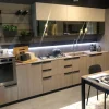 Cucina Scavolini moderna lineare altri colori in laminato materico Mia