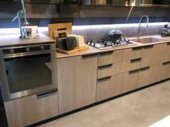 Cucina Scavolini moderna lineare altri colori in laminato materico Mia
