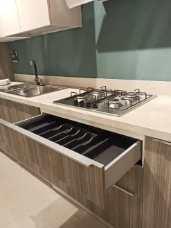 Cucina Scavolini moderna lineare altri colori in laminato opaco Urban