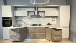 Cucina Skyline moderna grigia Snaidero lineare scontata 53%