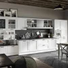 Cucina Spagnol cucine country lineare bianca in laccato opaco Tabia 6