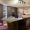 Cucina Time + asia moderna rovere moro Arredo3 con isola scontata 50%