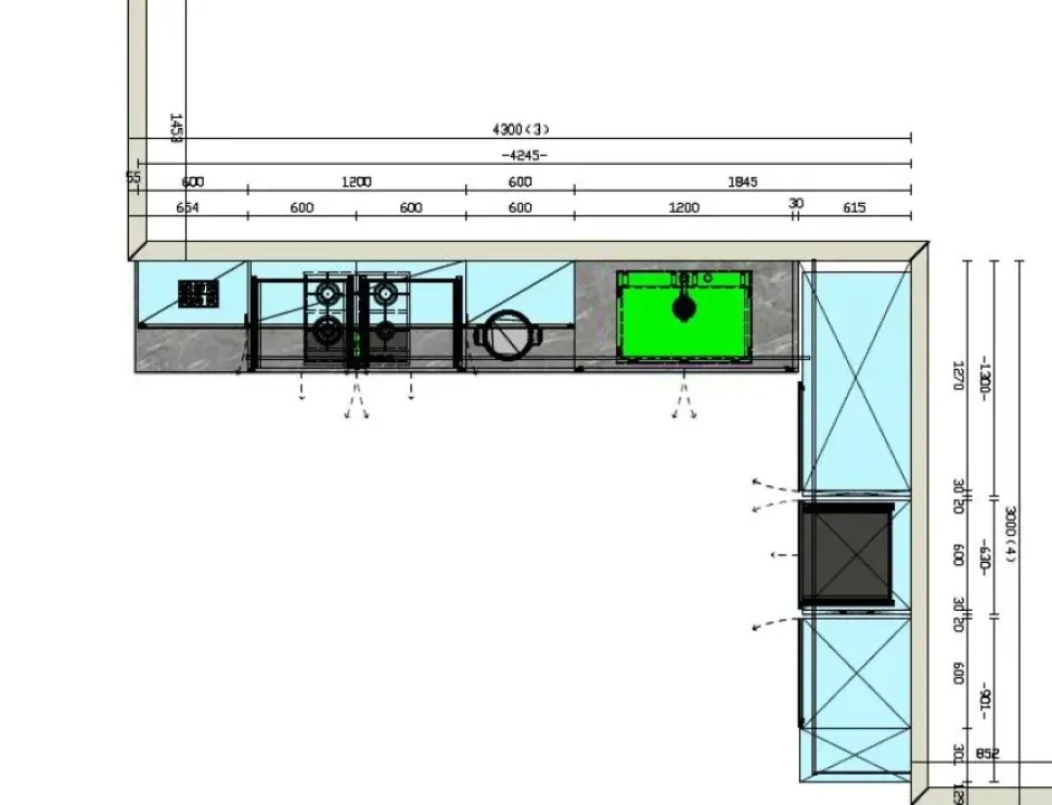Cucina Time ad angolo Arredo3 con un ribasso imperdibile