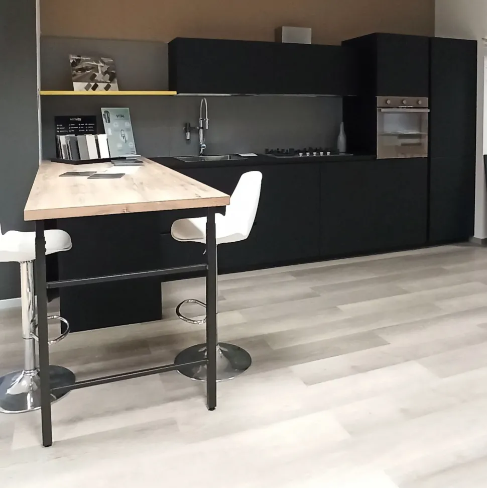 Cucina Time design altri colori Gentili group con penisola scontata 62%