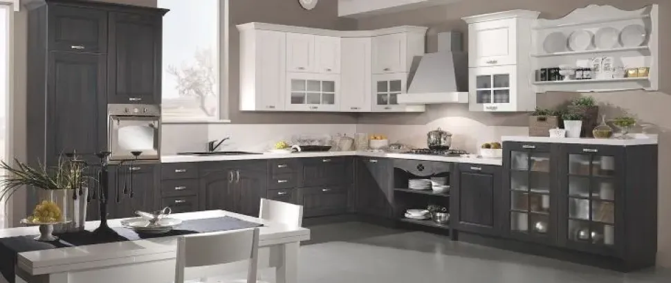 Cucina tortora classica lineare Aisha Mobilturi in offerta