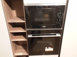 Cucina tortora design ad angolo Glass Arredo3 scontata