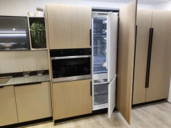 Cucina tortora design con penisola Tratto  Arredo3 scontata