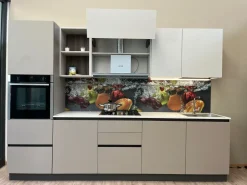 Cucina tortora design lineare Cucina ardue light brown Ar-due scontata