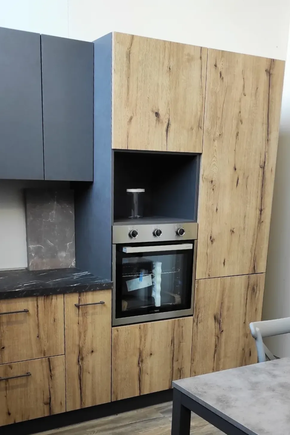 Cucina tortora moderna ad angolo Anita Arrex in Offerta Outlet