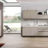 Cucina tortora moderna lineare Emily 06 Evo cucine in Offerta Outlet