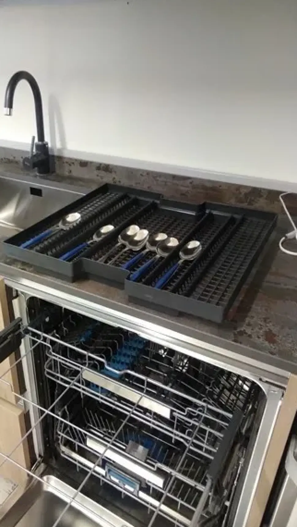 Cucina Venezia moderna rovere chiaro ad angolo Giannei