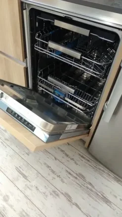 Cucina Venezia moderna rovere chiaro ad angolo Giannei