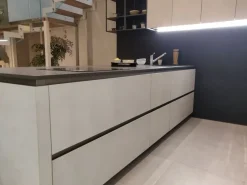Cucina Way moderna grigio Snaidero con penisola scontata 60%