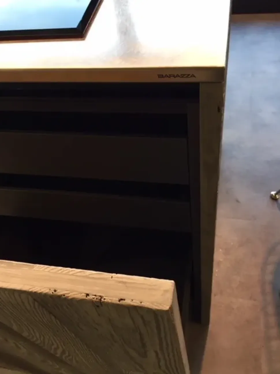 Cucina Zampieri cucine design ad isola altri colori in legno Line c - abete vecchio massello silver