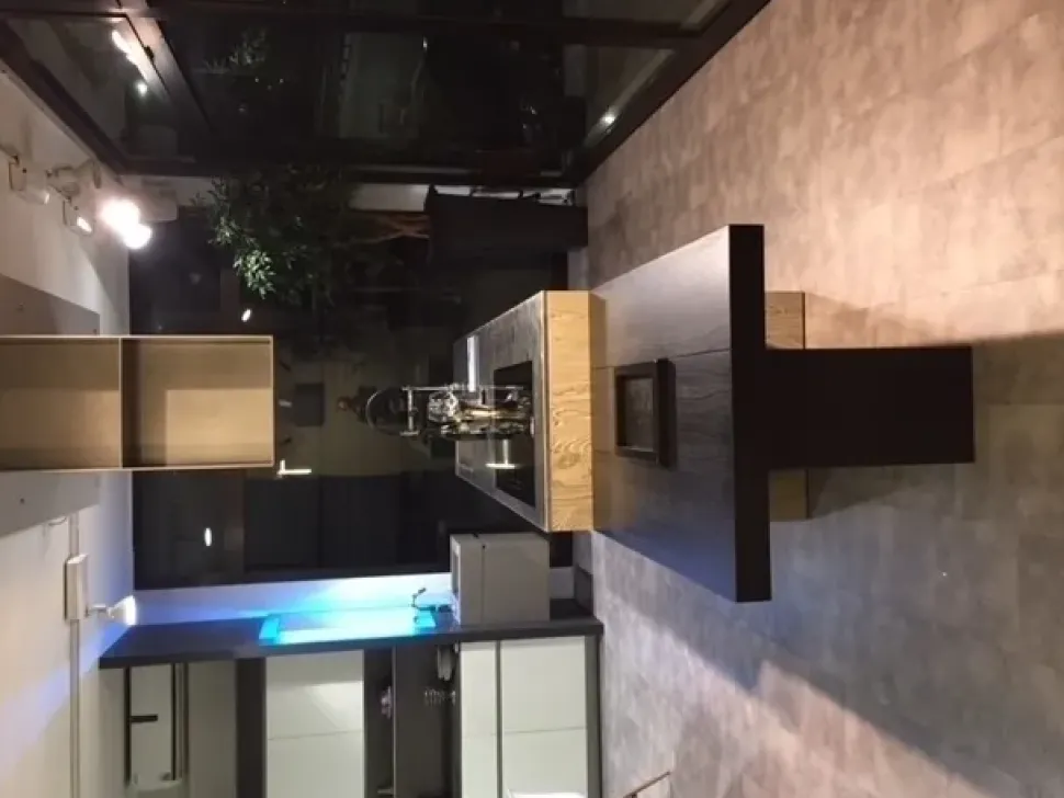 Cucina Zampieri cucine design ad isola altri colori in legno Line c - abete vecchio massello silver