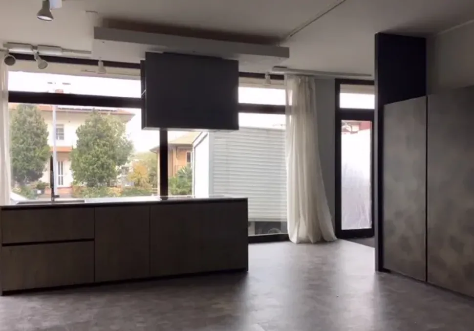 Cucina Zampieri cucine design ad isola altri colori in legno Line c - abete vecchio massello silver