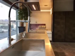 Cucina Zampieri cucine design ad isola altri colori in legno Line c - abete vecchio massello silver