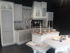 Cucina Zappalorto in muratura con isola grigia in legno Sogno di oggi